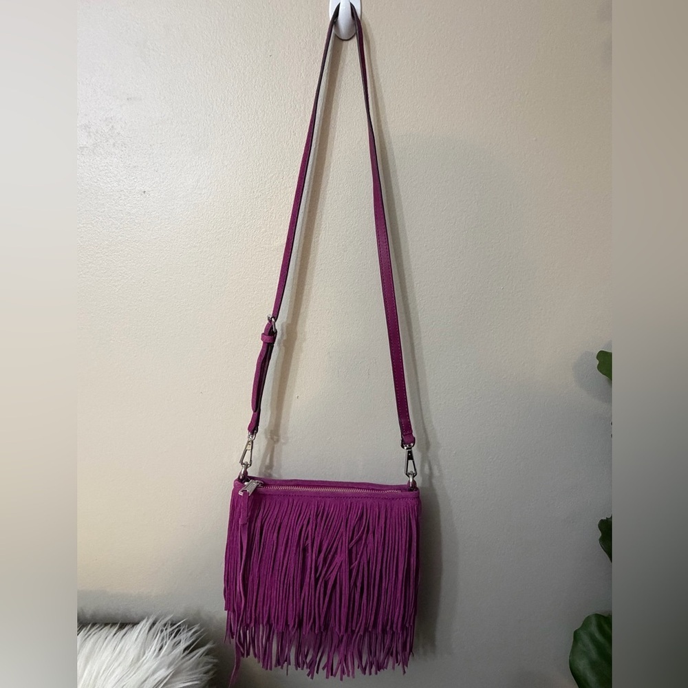 Fringe Crossbody Bag - Pink - Picture 3 of 12